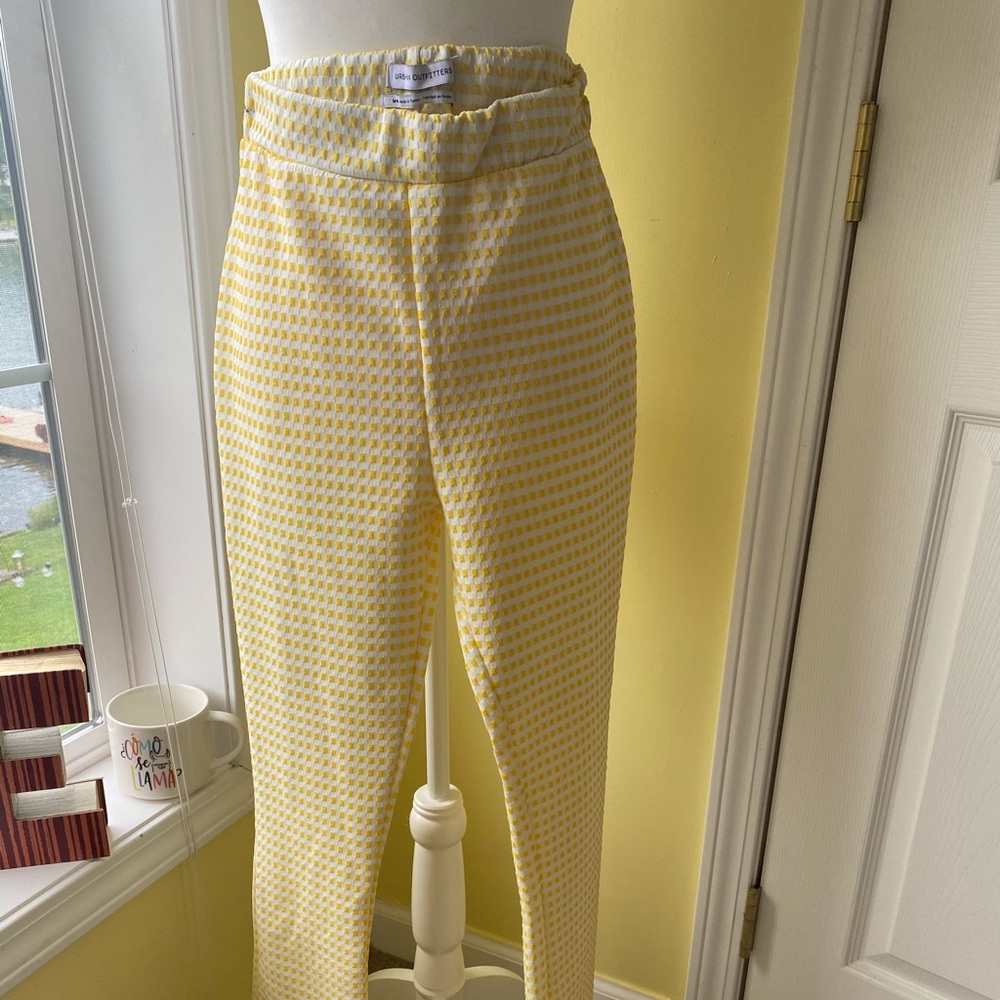 New with Tags! Urban Outfitters Plaid Yellow Pants